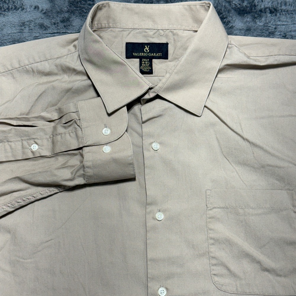 Valerio Garati Button Down Shirt Men 2XLT Tan